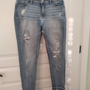Distressed jeans